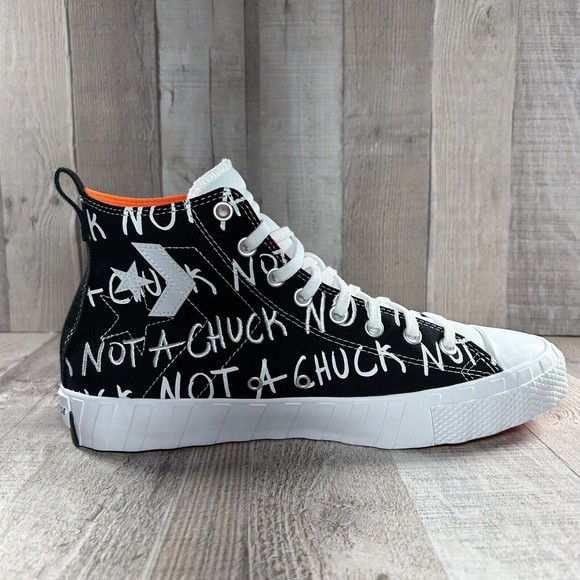 Converse Men's UNT1TL3D High Top " Not A Chuck " Black White Size 10.5 166502C - Picture 6 of 14